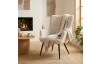 Křeslo Hannah, světle béžová tkanina