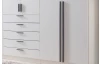 Šatní skříň se zásuvkami Marc, 270 cm, bílá