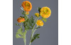 Umělá květina Pryskyřník, oranžovo-žlutá