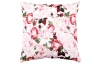Dekorační polštář Růže 45x45 cm, bílo-růžový
