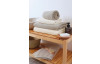 Osuška Ocean, BIO bavlna, krémová, vlnkovaný vzor, 75x150 cm