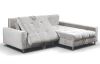 Rohová sedací souprava Kevin, krémová látka, pravý roh