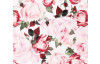 Běhoun na stůl Růže 40x150 cm, bílo-růžový