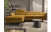 Rohová sedací souprava Mango, hořčicová žlutá látka, levý roh
