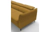 Rohová sedací souprava Mango, hořčicová žlutá látka, levý roh