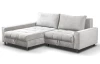 Rohová sedací souprava Kevin, krémová látka, levý roh
