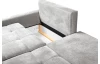 Rohová sedací souprava Kevin, krémová látka, levý roh