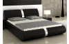 Postel Arte 160x200 cm, černá ekokůže