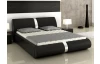 Postel Arte 160x200 cm, černá ekokůže