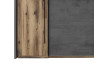 Paspartový rám k šatní skříni Sarnia, tmavý beton