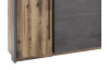 Paspartový rám k šatní skříni Sarnia, tmavý beton