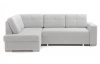 Rohová sedací souprava Stilo, světle šedá látka, levý roh