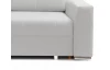Rohová sedací souprava Stilo, světle šedá látka, levý roh