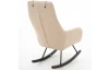 Houpací křeslo Galileo, béžová tkanina