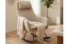 Houpací křeslo Galileo, béžová tkanina