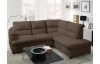Rohová sedací souprava Gusto 2F-OT(BK), hnědá látka