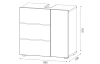 Koupelnová skříňka pod umyvadlo Vira, 60 cm, bílá lesk