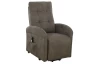 Křeslo s elektrickým polohováním Lazio, hnědá látka