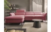 Rohová sedací souprava Mango, starorůžová látka, levý roh