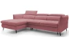 Rohová sedací souprava Mango, starorůžová látka, levý roh