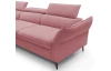 Rohová sedací souprava Mango, starorůžová látka, levý roh