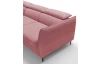 Rohová sedací souprava Mango, starorůžová látka, levý roh