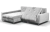 Rohová sedací souprava Kevin, světle šedá látka, levý roh