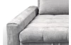 Rohová sedací souprava Kevin, světle šedá látka, levý roh