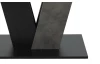 Jídelní stůl Judith 110x70 cm, černý/tmavý beton