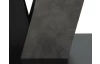Jídelní stůl Judith 110x70 cm, černý/tmavý beton