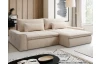 Rohová sedačka Athos, krémová látka