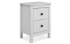Noční stolek se 2 šuplíky Halmstad, bílý