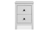 Noční stolek se 2 šuplíky Halmstad, bílý