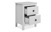 Noční stolek se 2 šuplíky Halmstad, bílý