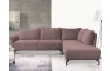 Rohová sedací souprava Bella, starorůžová látka, pravý roh