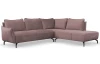 Rohová sedací souprava Bella, starorůžová látka, pravý roh