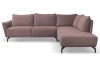 Rohová sedací souprava Bella, starorůžová látka, pravý roh