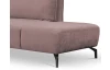 Rohová sedací souprava Bella, starorůžová látka, pravý roh