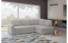 Rohová sedací souprava Stilo, středně šedá látka, pravý roh