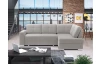 Rohová sedací souprava Stilo, středně šedá látka, pravý roh