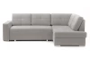 Rohová sedací souprava Stilo, středně šedá látka, pravý roh