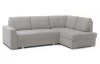 Rohová sedací souprava Stilo, středně šedá látka, pravý roh