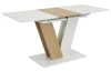 Rozkládací jídelní stůl Siena 110x70 cm, bílý/dub artisan