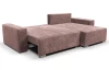 Rohová sedací souprava Anafi, tmavě růžová látka