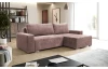 Rohová sedací souprava Anafi, tmavě růžová látka