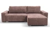 Rohová sedací souprava Anafi, tmavě růžová látka