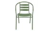Kovová zahradní židle Bruto, zelená