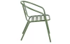 Kovová zahradní židle Bruto, zelená