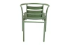Kovová zahradní židle Bruto, zelená