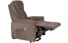 Polohovatelné relaxační křeslo Toronto, šedo-hnědá látka